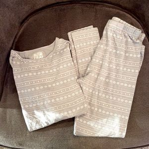 32° girls L long sleeve thermal underwear pajamas